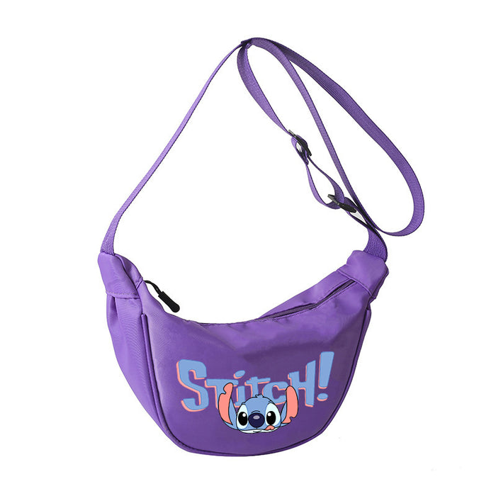 Wholesale Cartoon Print Nylon Crossbody Bag Women' s Bag Dumpling Bag Lightweight Simple Commuting