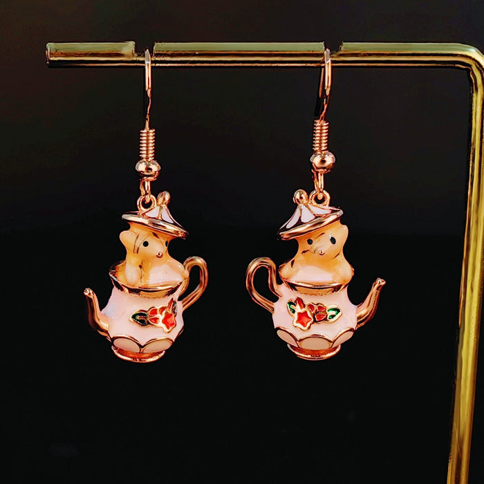 Wholesale Cartoon-themed fun copper earrings