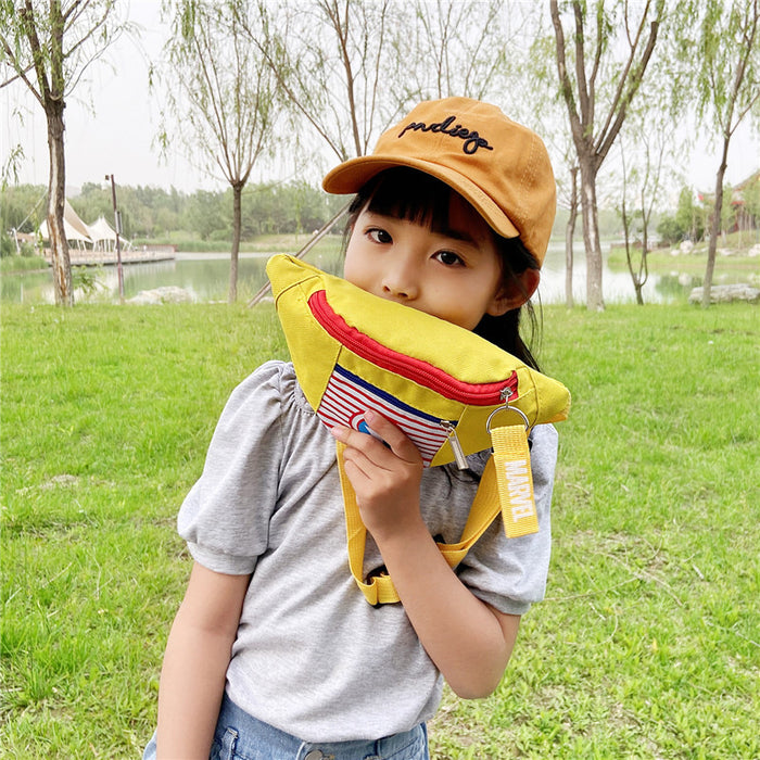 Wholesale New Mini Printed Shoulder Bag Cartoon Anime Waist Bag Crossbody Bag Cute Chest Bag