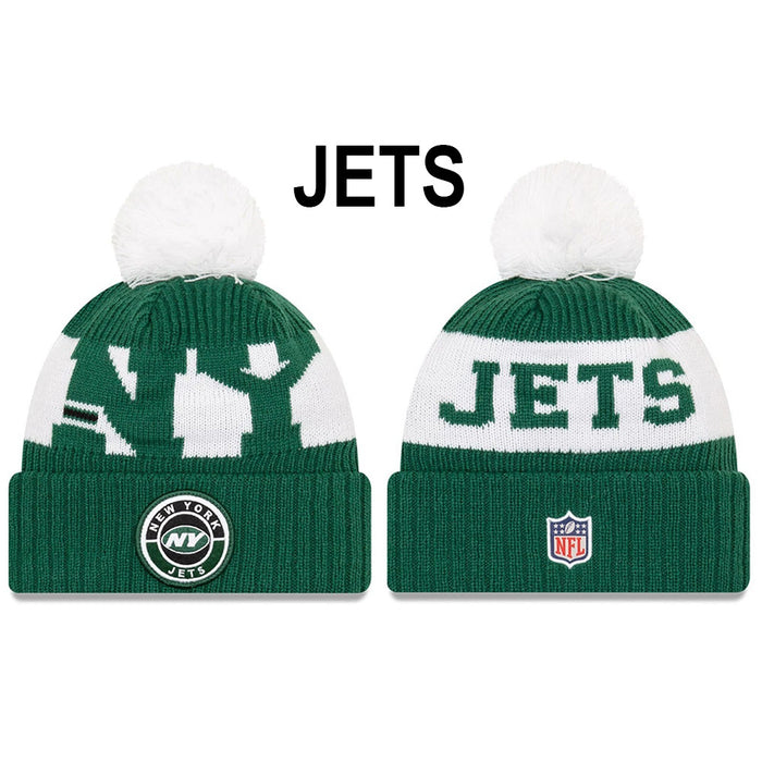 Wholesale Wool Knitted Hat Rugby Game Hat Sports Big Letter Warm Hat