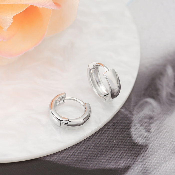 Wholesale  Glossy U-Shaped Plain Hoop Earrings Are AccessibleEarrings