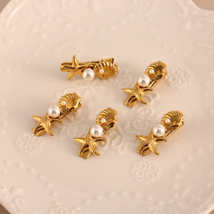 Wholesale Stainless steel hair clip, fashionable Haibei design, women's bangs, edge clips, hair accessories, high-end sense, color preservation wholesale