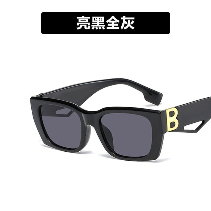 Wholesale Sunglasses PC Small Square Box Retro Hollow (F) JDC-SG-YuX006