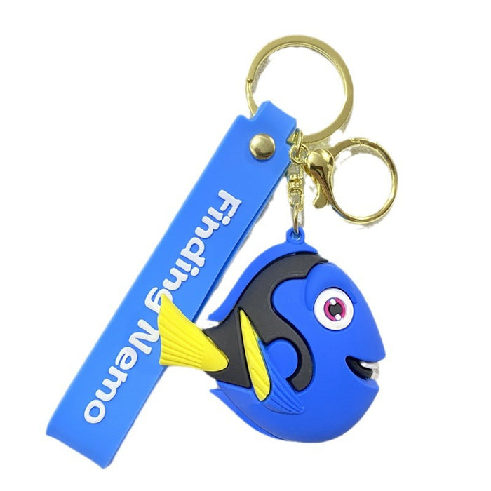 Wholesale Cute PVC Cartoon Ocean Animal Keychains