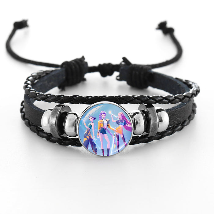Wholesale Kpop Cute Cartoon Time  Bracelet