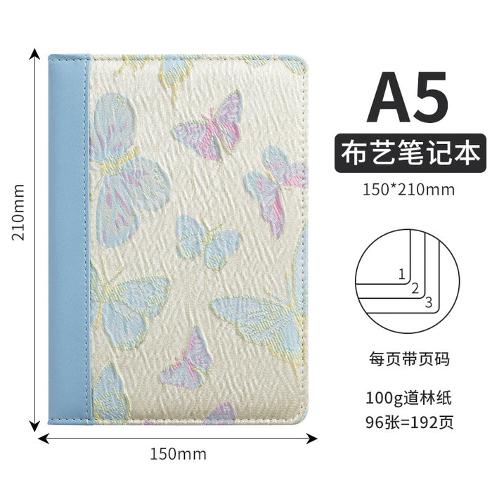 Wholesale A5 Cloth Notebook Pink Dot Grid Cartoon Design Cute Gift & Daily Use MOQ≥2