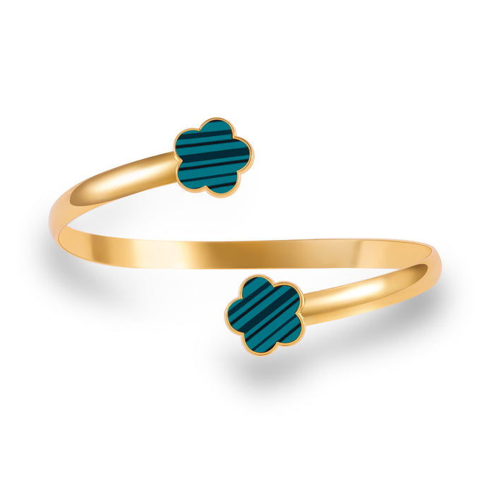 Wholesale Flower arm bracelet simple and versatile elegant temperament women' s hand jewelry open adjustable arm ring