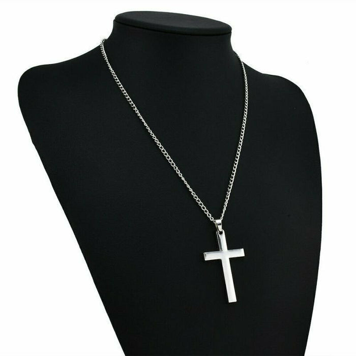 Wholesale Fashion Cross Necklace Trendy Cool Alloy Cross Pendant Jewelry