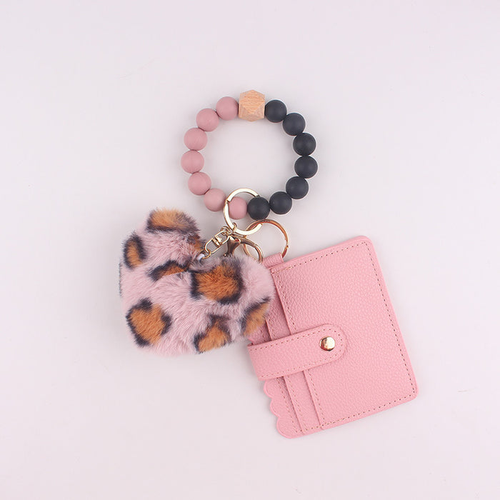 Wholesale  Cartoon Plush Love Card Bag Jewelry