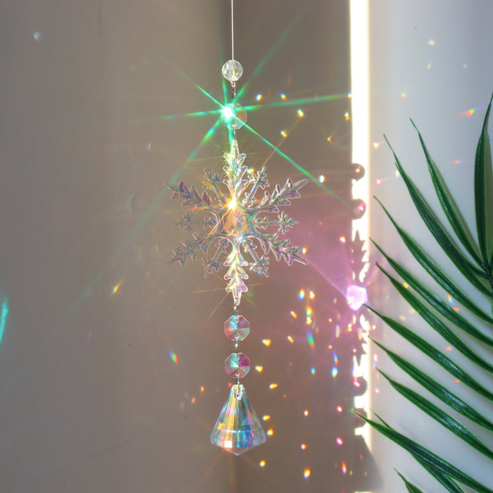 Wholesale Crystal Sun Catcher Pendant Glass Rainbow Hanging Ornament for Home Decor