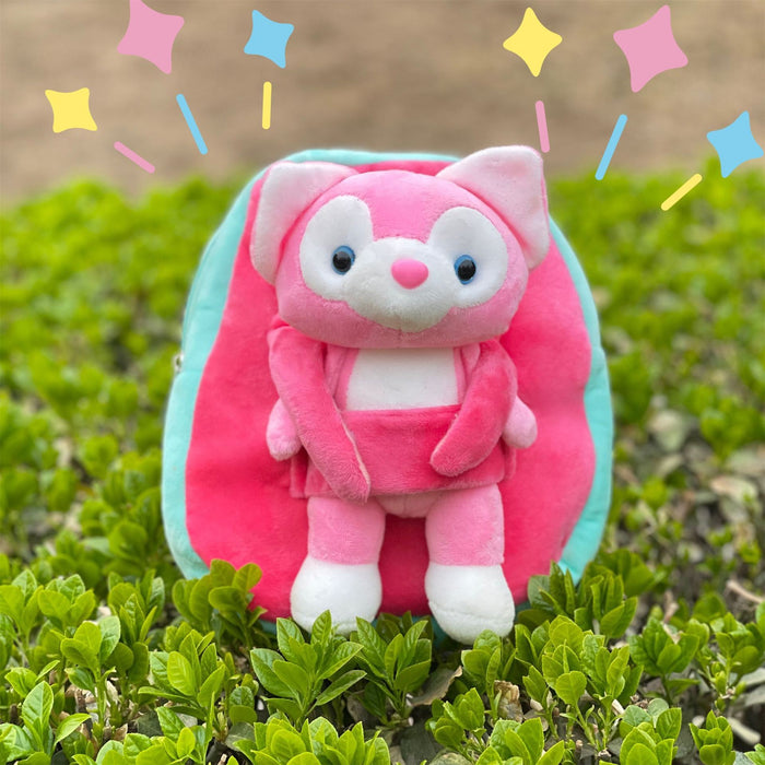 Wholesale Pink Fox Bell Plush Toy Doll Machine Doll Couple  Gift Rag Doll Pillow