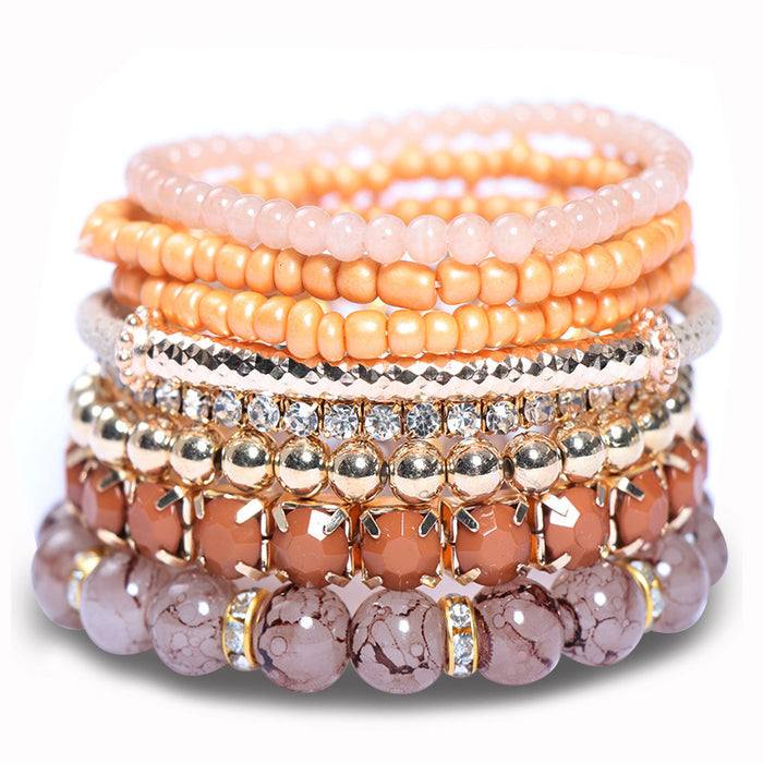 Wholesale Multi-layer Bohemian Bracelets Trendy and Creative Jewelry JDC-BT-NHong002