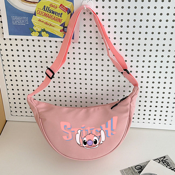 Wholesale Cartoon Print Nylon Crossbody Bag Women' s Bag Dumpling Bag Lightweight Simple Commuting