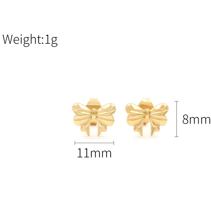 Wholesale 18k gold titanium steel jewelry earrings