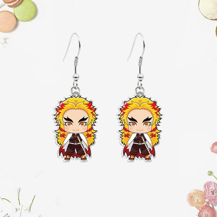 Wholesale Acrylic heat shrink earrings small pendants for teenagers