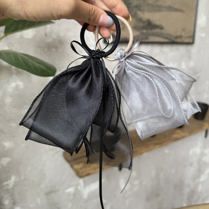 Wholesale Mesh Ribbon Bow Hair Tie 2025 New Headband Ball Hair Accessories