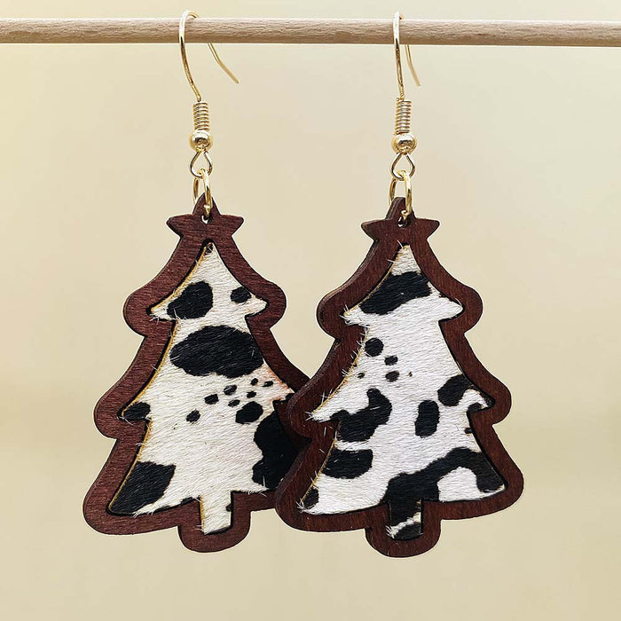 Wholesale Christmas lights,  red plaid acrylic earrings