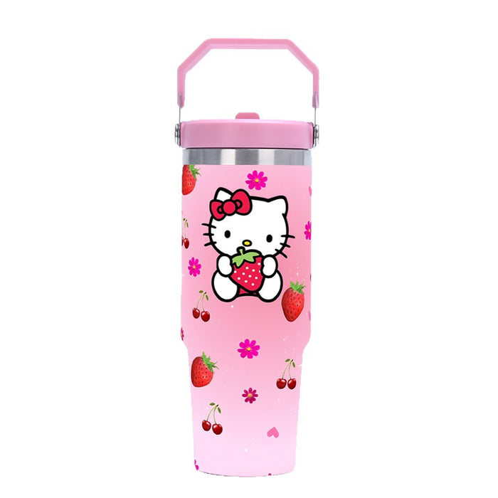 Wholesale Tumbler 30oz Cute Cartoon Stainless Steel Vacuum Travel Portable Ice Bullies Cup