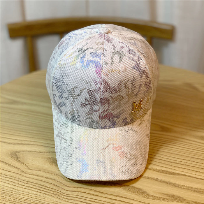 Wholesale Sunshade Bronzing Large Brim Camouflage Baseball Cap Face Revealing Cap