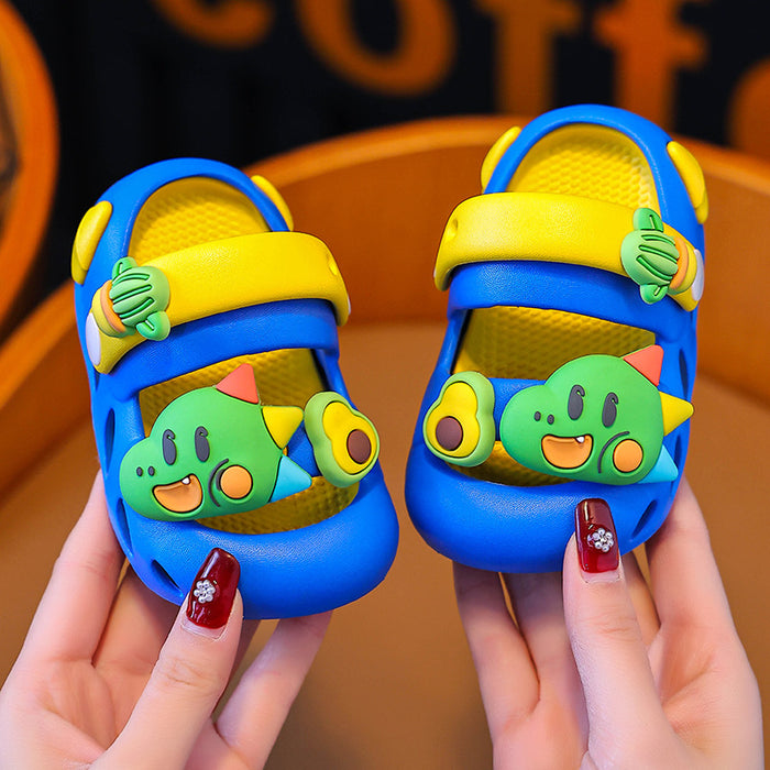 Wholesale Children's Slippers Dinosaur Cartoon Indoor Non-Slip Sandals