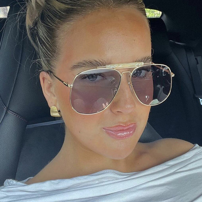 Wholesale Women's metal framed sunglasses, internet famous sunglasses, same style sunglasses