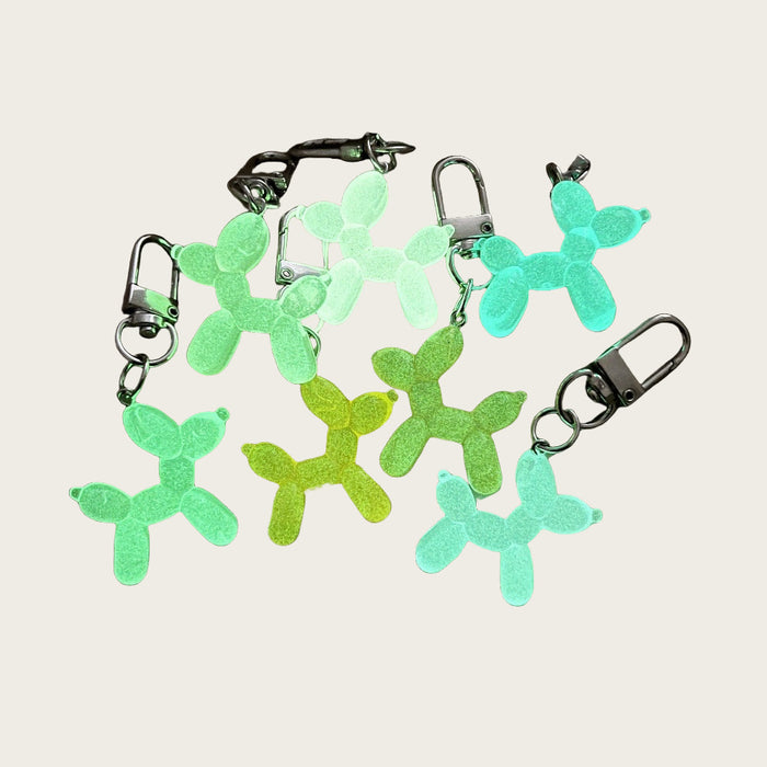 Wholesale Laser luminous ball dog key chain