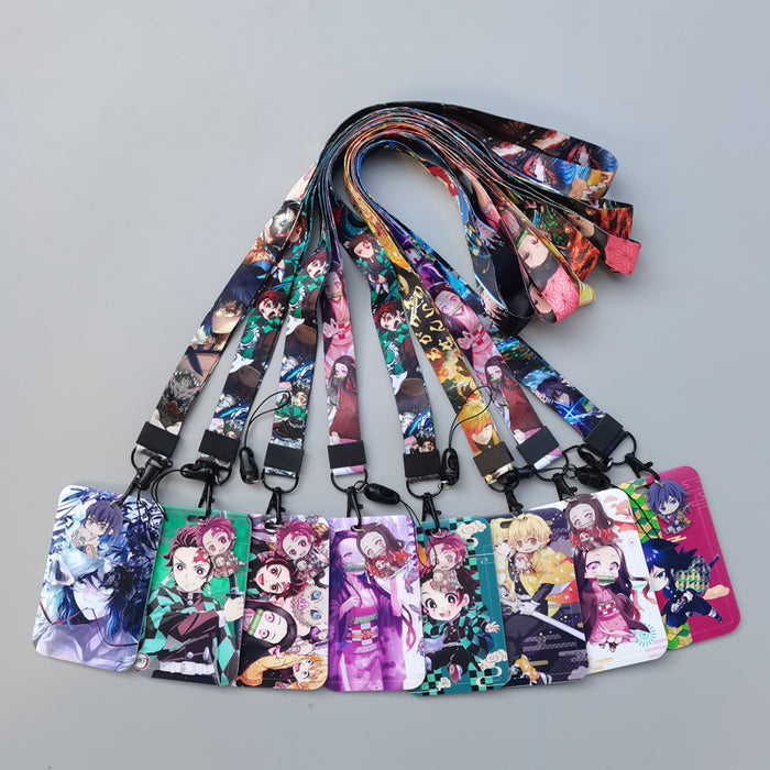Wholesale Cartoon animation hard fit Lanyard Keychain
