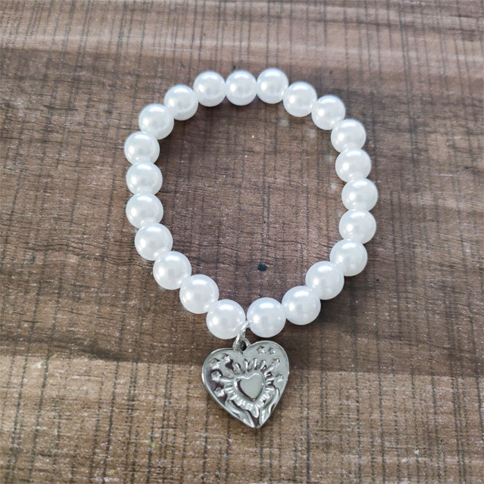 Wholesale Pearl Heart Necklace  Accessories Hand-Woven Multi-Style Jewelry