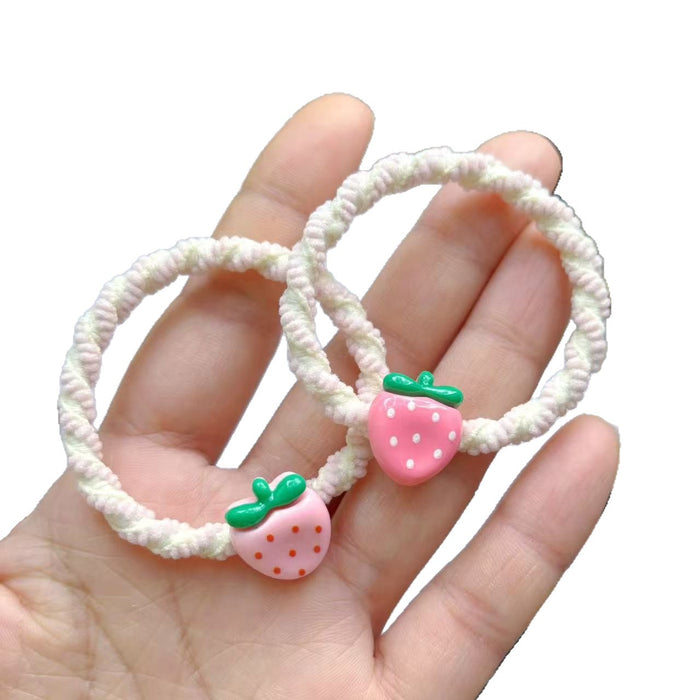Wholesale Cute Strawberry Hair Rope All-match Headwear Rubber Band Hair Accessories