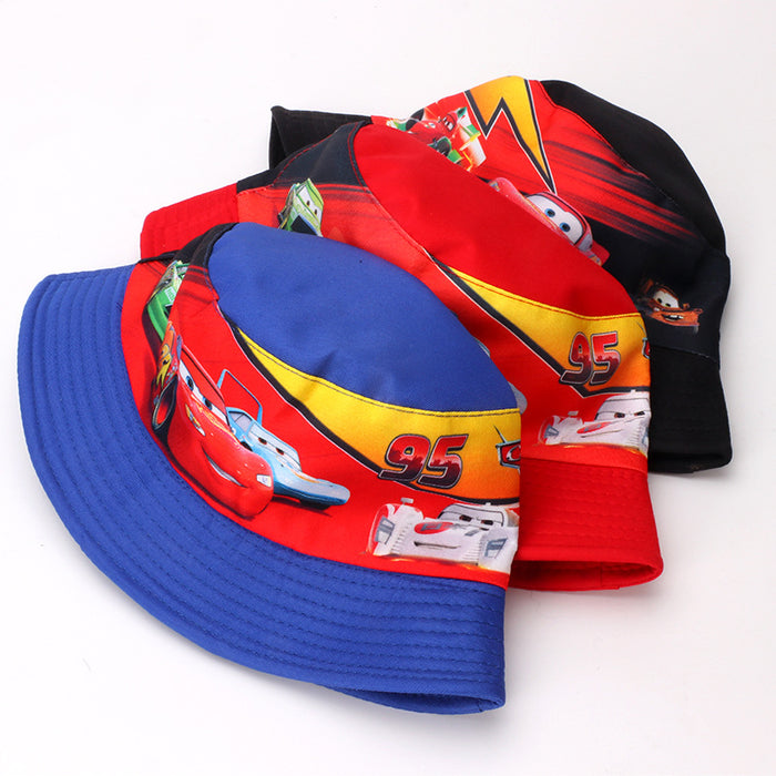 Wholesale Anime cartoon children's basin hat boy car fisherman hat