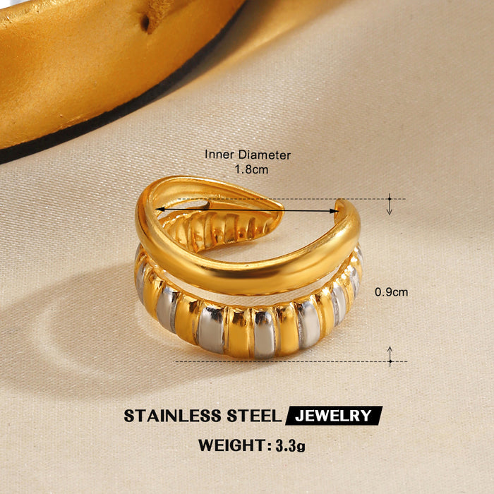 Wholesale Stainless steel Adjustable rings Star shaped Rings for Women