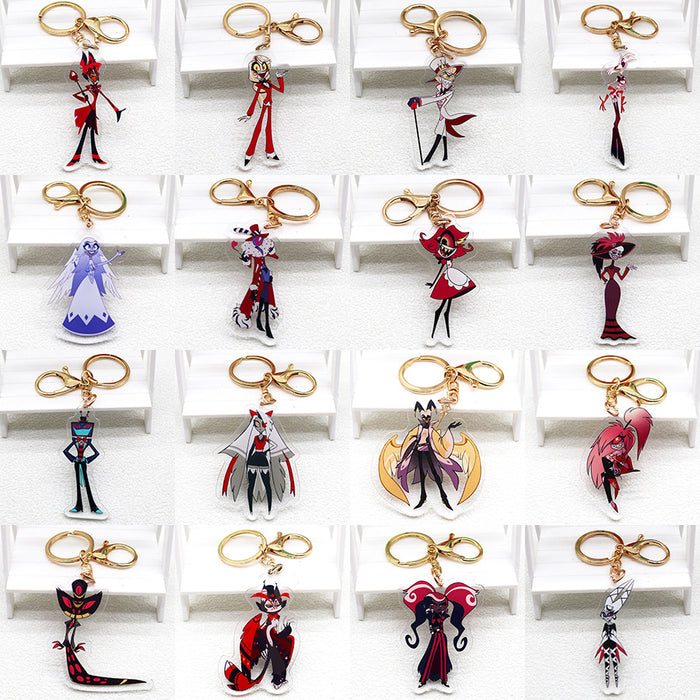 Wholesale Acrylic Keychain Cartoon Pendant JDC-KC-HaoAn024