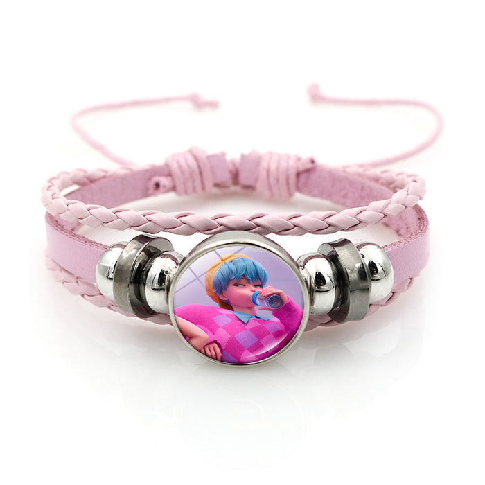 Wholesale Kpop Pink Bracelet Jewelry Girls Gift Cross-border Anime Peripheral Hand Jewelry Small Gift