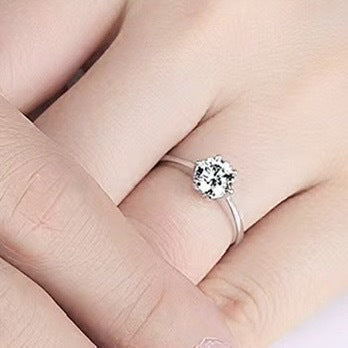 Wholesale Zircon rings for men and women, open mouth diamond inlaid men's hand jewelry