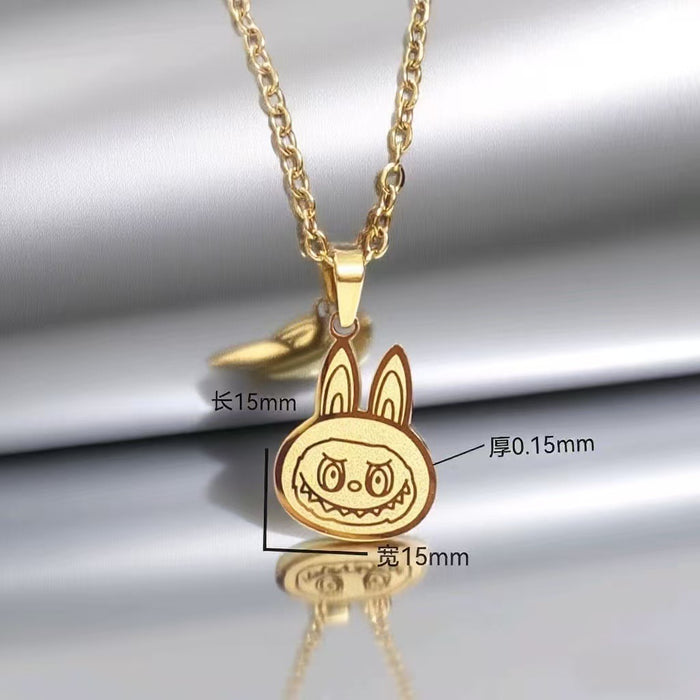 Wholesale Cartoon Versatile Titanium Steel Pendant Necklace