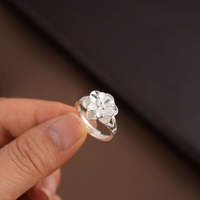 Wholesale Sand gold imitation brass gold-plated open adjustable ring