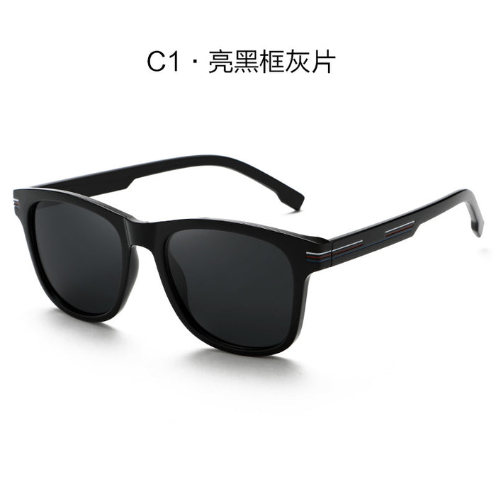 Wholesale Polarized lens integrated sunglasses for men, fashionable sunscreen sunglasses for men, high-end TR frame sunglasses for men