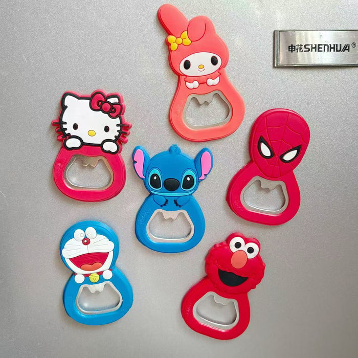 Wholesale Cartoon Cat Folding Bottle Opener Fridge Magnet Party Favor