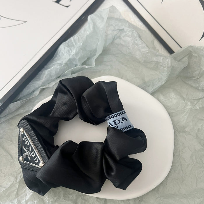 Wholesale Triangle Letter Satin Large Intestine Ring Hair Scrunchies JDC-HS-JFY002