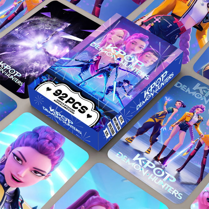 Wholesale 92pcs Kpop Double-sided Color Printed Photo Cards Anime Peripheral Collectible Cards Stickers Greeting Cards