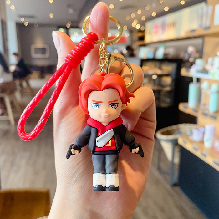 Wholesale Cartoon Doll PVC Keychain JDC-KC-JinG020