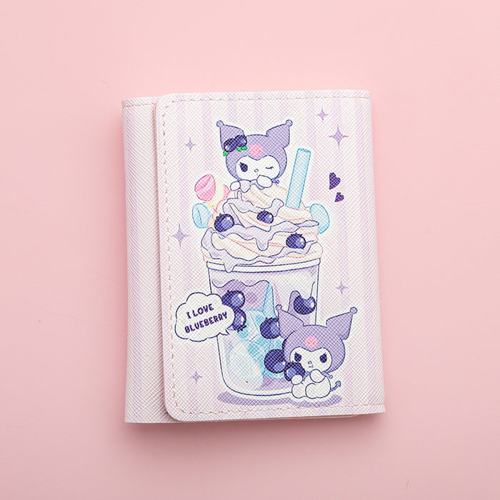 Wholesale Anime Cartoon PU Tri-fold Wallet with Multiple Card Slots Unisex Resale Ready