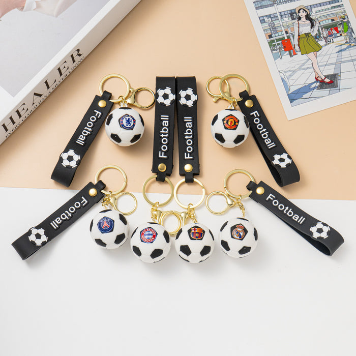 Wholesale Cartoon Football keychain bag charm