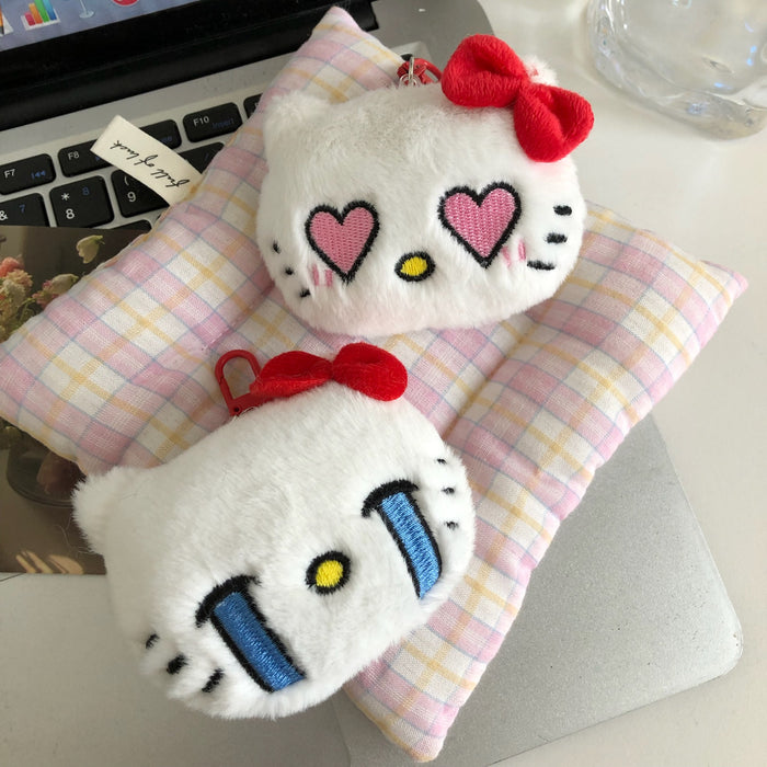 Wholesale Cute expressions, boys' bags, pendants, girls' hearts, backpacks, keychains, car plush toys, hanging decorations