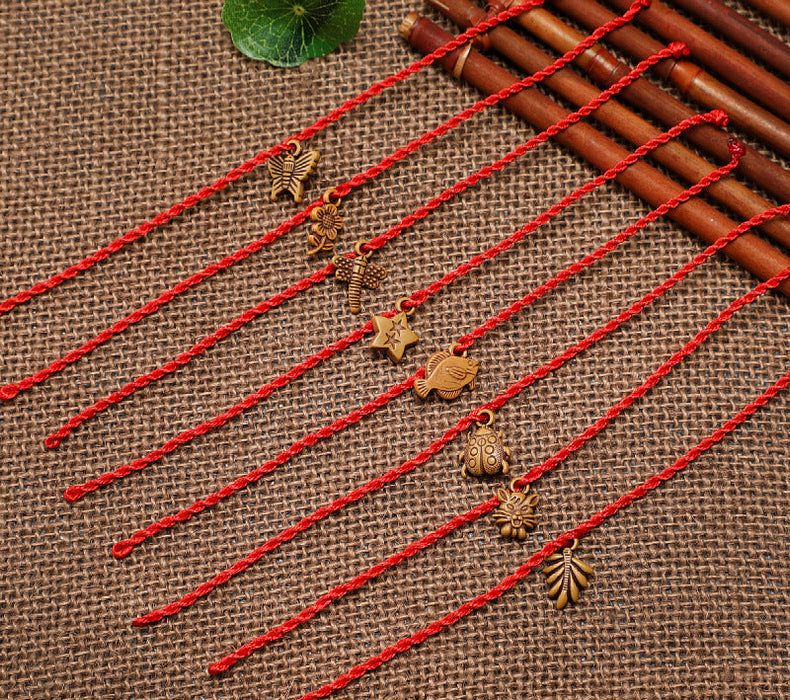 Wholesale Red rope bracelet, red rope woven bracelet