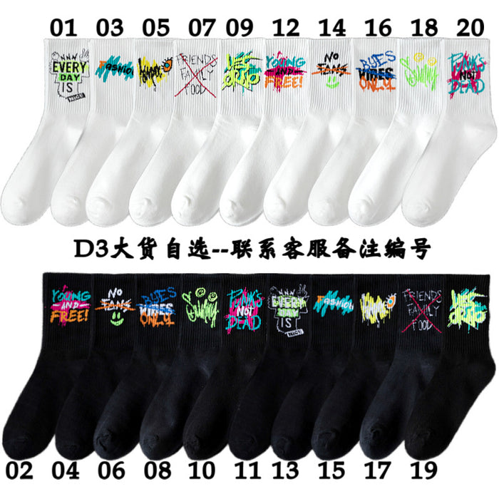 Wholesale Socks women' s sports socks cotton socks white stockings autumn and winter