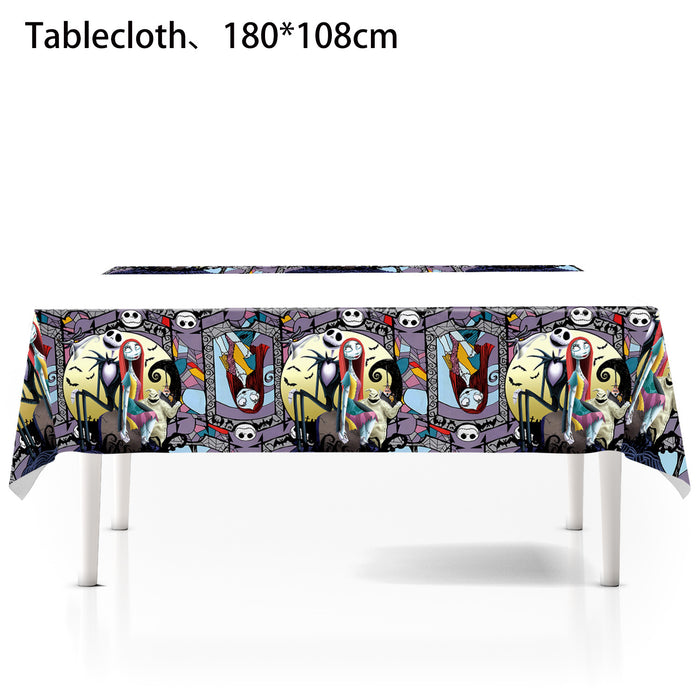 Wholesale  Horror Night theme party supplies cartoon dinner plates disposable tablecloths  party supplies