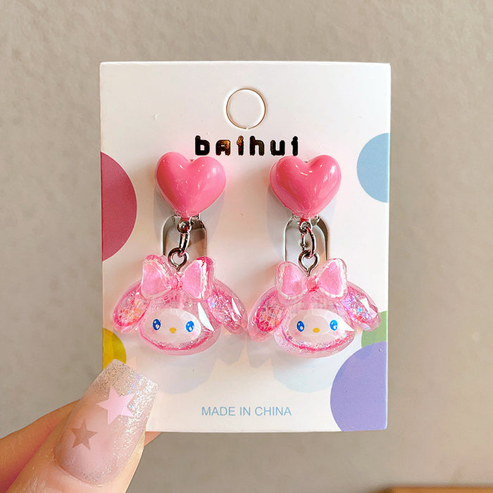 Wholesale Children' s Sweet Princess Jewelry Earrings