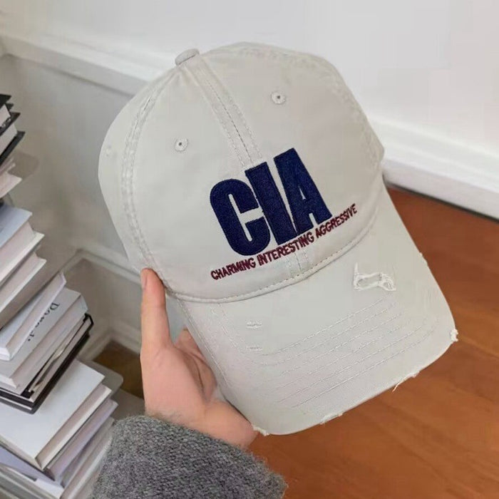 Wholesale Retro washed baseball cap, vintage denim sun hat, versatile casual sunshade duckbill cap