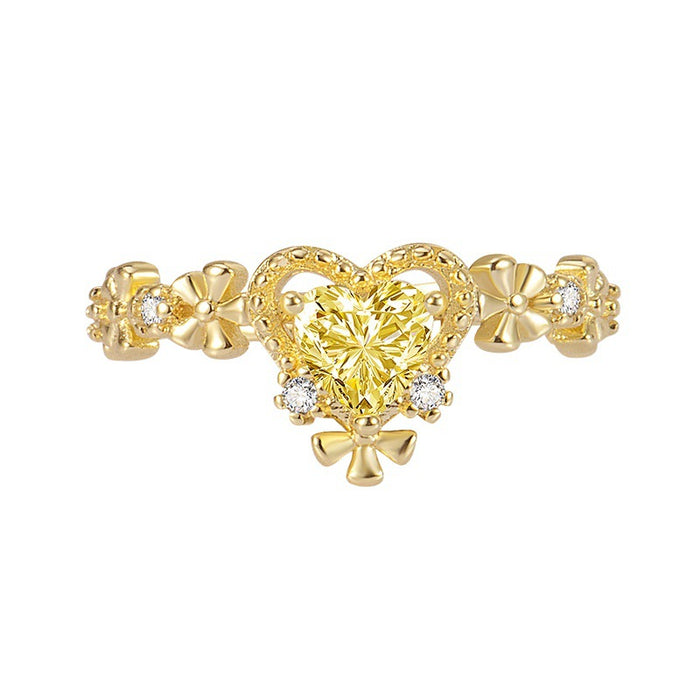 Wholesale Exquisite inlaid ring with trendy and personalized design, high-end temperament